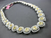 GIA LARGE & LONG 51.09CT WHITE & FANCY YELLOW DIAMOND 18KT 2 TONE GOLD NECKLACE