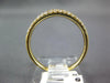 ESTATE .50CT DIAMOND 18KT YELLOW GOLD 3D 3 ROW PAVE COMFORT FIT ANNIVERSARY RING