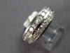 WIDE 1.25CT DIAMOND 14KT WHITE GOLD ROUND CHANNEL 2 ROW WEDDING ANNIVERSARY RING