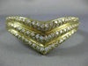 ESTATE LARGE 4.75CT DIAMOND 18K YELLOW GOLD CLASSIC WONDER WOMAN BANGLE BRACELET
