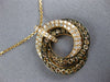 ESTATE 1.44CT WHITE & CHOCOLATE FANCY DIAMOND 18KT ROSE GOLD TRINITY FUN PENDANT