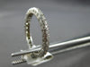 ESTATE 1CT DIAMOND 14KT WHITE GOLD 3 ROW ROUND ETERNITY WEDDING ANNIVERSARY RING