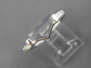 .28CT BAGUETTE DIAMOND 14KT WHITE GOLD 3D V SHAPE WEDDING ANNIVERSARY RING 26059