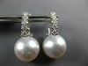 .73CT DIAMOND & SOUTH SEA PEARL 18KT WHITE GOLD CLASSIC CLIP ON HANGING EARRINGS