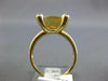 LARGE 4.99CT DIAMOND & AAA YELLOW TOPAZ 14K YELLOW GOLD CUSHION & ROUND FUN RING