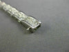 ESTATE WIDE & LONG 1.35CT DIAMOND 18KT WHITE GOLD ETOILE LOVE TENNIS BRACELET