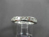 ESTATE ROUND & PRINCESS CUT DIAMOND 14KT WHITE GOLD ETERNITY RING BAND #17174