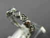 ESTATE .50CT DIAMOND 14KT WHITE GOLD MULTI HEART 3/4TH ETERNITY LOVE RING #20364