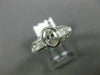 ESTATE 2.02CT ROUND OVAL & PRINCESS DIAMOND 14K WHITE GOLD ENGAGEMENT RING 25940