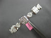 LARGE 4.44CT DIAMOND 18K WHITE GOLD MULTI SHAPE INVISIBLE SQUARE BANGLE BRACELET