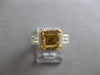 WIDE 2.82CT WHITE & MOCHA DIAMOND 18KT 2 TONE GOLD PRINCESS & ROUND SQUARE RING