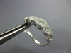 1.33CT DIAMOND 18K WHITE GOLD MULTI FLOWER CLUSTER LEVERBACK HANGING EARRINGS