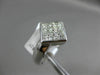 ESTATE .86CT PRINCESS DIAMOND 18KT WHITE GOLD 3D SQUARE INVISIBLE PROMISE RING