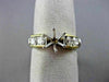 ESTATE 1.15CT DIAMOND 14Kt WHITE & YELLOW GOLD SEMI MOUNT ENGAGEMENT RING #2588