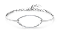.40CT DIAMOND 18KT WHITE GOLD OPEN MARQUISE SHAPE LEAF FUN CUFF BANGLE BRACELET