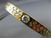 ESTATE WIDE 2.0CT DIAMOND 14K YELLOW GOLD CLASSIC ETOILE BANGLE BRACELET #1896