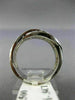 ESTATE WIDE .64CT BLACK & WHITE DIAMONDS 14KT WHITE GOLD INFINITY LOVE RING #860