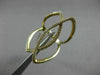 ESTATE LARGE .50CT ROUND DIAMOND 14K YELLOW GOLD 3D OPEN INFINITY PEACE FUN RING