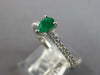 .46CT DIAMOND & AAA EMERALD 18KT WHITE GOLD PEAR SHAPE & ROUND FRIENDSHIP RING