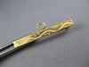 ANTIQUE CLASSIC 14KT YELLOW GOLD 3D FILIGREE BAR CHARM BABY PIN #27403