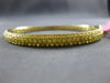 WIDE 2.95CT INTENSE FANCY YELLOW DIAMOND 18KT YELLOW GOLD MULTI BANGLE BRACELET