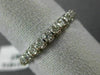 ANTIQUE .72CT ROUND OLD MINE DIAMOND 18KT WHITE GOLD SQUARE ETERNITY RING #11514
