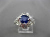 ANTIQUE 1.77CT OLD MINE DIAMOND & AAA SAPPHIRE PLATINUM COCKTAIL RING #11183