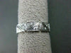 ANTIQUE WIDE .35CT DIAMOND 18KT WHITE GOLD 3D FILIGREE SQUARE ETERNITY RING 9253