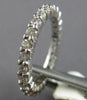 1.22CT DIAMOND 14KT WHITE GOLD 3D SHARED PRONG ETERNITY WEDDING ANNIVERSARY RING