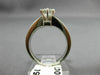 ESTATE 1.26CT ROUND DIAMOND 14KT WHITE GOLD 3D CHANNEL ENGAGEMENT RING #20722