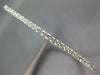 ESTATE .97CT DIAMOND 14KT WHITE GOLD 3D 1.5mm SEMI ETERNITY CUFF TENNIS BRACELET