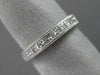 ESTATE 1.15CT ROUND & PRINCESS DIAMOND 18K WHITE GOLD SEMI ETERNITY WEDDING RING