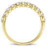 ESTATE .75CT DIAMOND 14K YELLOW GOLD ROUND 11 STONE SHARE PRONG ANNIVERSARY RING