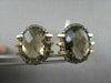 ANTIQUE 18KT 15.27CTW SMOKEY TOPAZ & FANCY BROWN DIAMOND EARRINGS ONE OF A KIND!