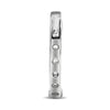 ESTATE 1.0CT DIAMOND 14KT WHITE GOLD 3D CLASSIC INSIDE OUT HOOP HANGING EARRINGS