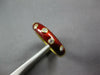 ESTATE .15CT DIAMOND & REED ENAMEL 18KT YELLOW GOLD ETOILE 5MM FUN RING