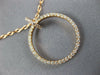 ESTATE .41CT DIAMOND 18KT ROSE GOLD 3D CLASSIC CIRCLE OF LIFE FUN PENDANT