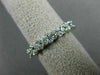 ESTATE .64CT DIAMOND 14KT WHITE GOLD ETOILE SEMI ETERNITY ANNIVERSARY RING #1224