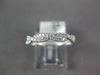 ESTATE .20CT DIAMOND 18KT WHITE GOLD 3D CLASSIC ROPE SEMI ETERNITY LOVE RING