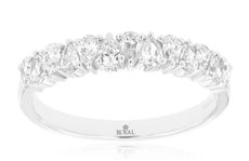 .67CT DIAMOND 14KT WHITE GOLD 3D PEAR SHAPE CRISS CROSS WEDDING ANNIVERSARY RING