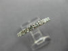 ESTATE 1.25CT ROUND DIAMOND 14KT WHITE GOLD 3D ETERNITY WEDDING ANNIVERSARY RING