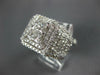 EXTRA LARGE 4.39CT DIAMOND 18KT WHITE GOLD 3D ROUND & PRINCESS ENGAGEMENT RING