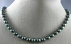 ESTATE AAA TAHITIAN PEARL 14KT WHITE GOLD 3D CLASSIC FILIGREE NECKLACE #26514