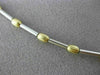 ESTATE 14KT WHITE & YELLOW GOLD CLASSIC CHOKER BEAD BY THE YARD NECKLACE #22910