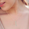 1.50CT DIAMOND 14KT YELLOW GOLD 3D CLASSIC 5 STONE JOURNEY LOVE FLOATING PENDANT