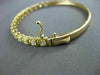 ANTIQUE 1.90CT DIAMOND 18KT YELLOW GOLD CLASSIC FILIGREE BANGLE BRACELET F/G VS