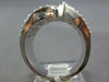 LARGE 3.52CT DIAMOND 18KT WHITE GOLD 3D ROUND & BAGUETTE SWIRL ANNIVERSARY RING