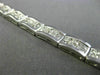 ESTATE WIDE & LONG 1.35CT DIAMOND 18KT WHITE GOLD ETOILE LOVE TENNIS BRACELET