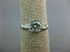 ANTIQUE GIA CERTIFIED .94CT DIAMOND PLATINUM 3D FISHTAIL ENGAGEMENT RING #23268