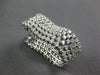 LARGE & WIDE 5.1CT DIAMOND 18KT WHITE GOLD MULTI ROW ELONGATED FUN HOOP EARRINGS